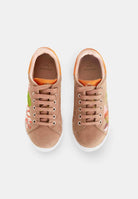 Mangará Atelier Beige Embroidered Suede Sneakers – Side View – SKU 6404MAAM37