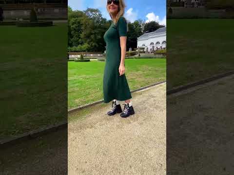 Cassia Black Calf Leather Combat Boots – 7.8cm Block Heel – video